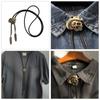 Bolo Tie for Male Skull Bolo Tie Necktie Collar Pendant Western Necklace for Teens Cowboy Rodeos Neckwear