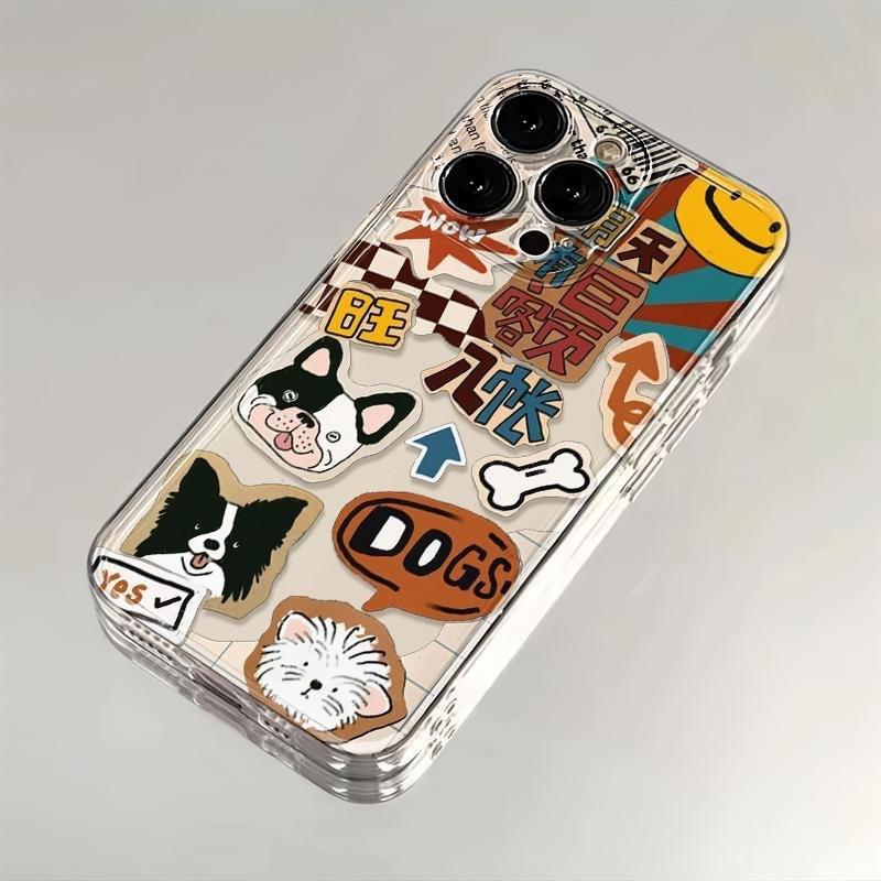 Happy Bianmu Puppy Mobile Phone Case All-inclusive for Apple 15PROMAX/16PRO/16/15/14/13XR