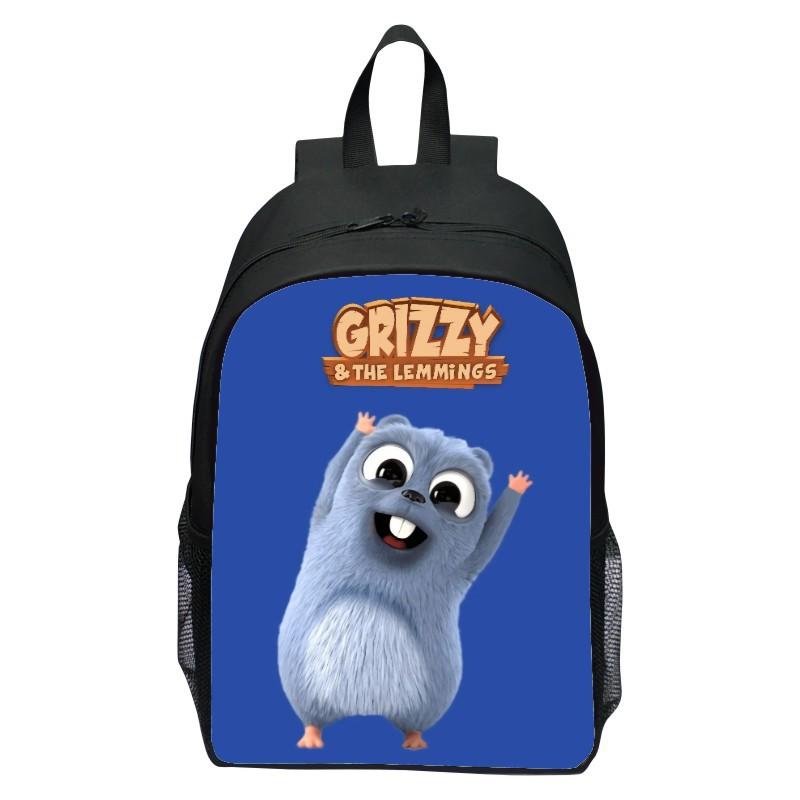16 Zoll Kinderrucksack Grizzy Bär Grundschulrucksack Kindergarten Jungen und Mädchen Rucksack
