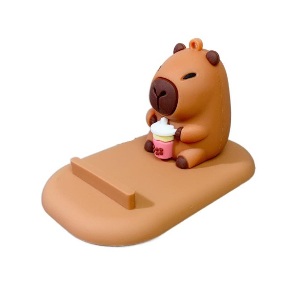 

Подставка для мобильного телефона в виде черепахи капибары, фигурка-модель, держатель для мобильного телефона капибары, настольные украшения style 2