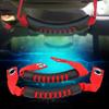 2Pcs Car Rr St Back Hdrest Grab Handle Set with Hole for   NaWrangler 1995-2017 Red