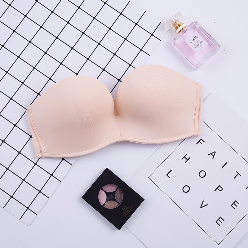 

Бюстгальтер без бретелек Miracle - женский беспроводной, собранный, сексуальный невидимый бюстгальтер для свадебных платьев 38B