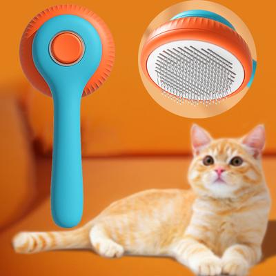 Kedi Epilasyon Tarak Bakım Kedi Pire Tarak Evcil Hayvan Ürünleri Pet Tarak Kediler Köpekler Için Tarak Bakım Aracı Otomatik Saç Fırçası Giyotin