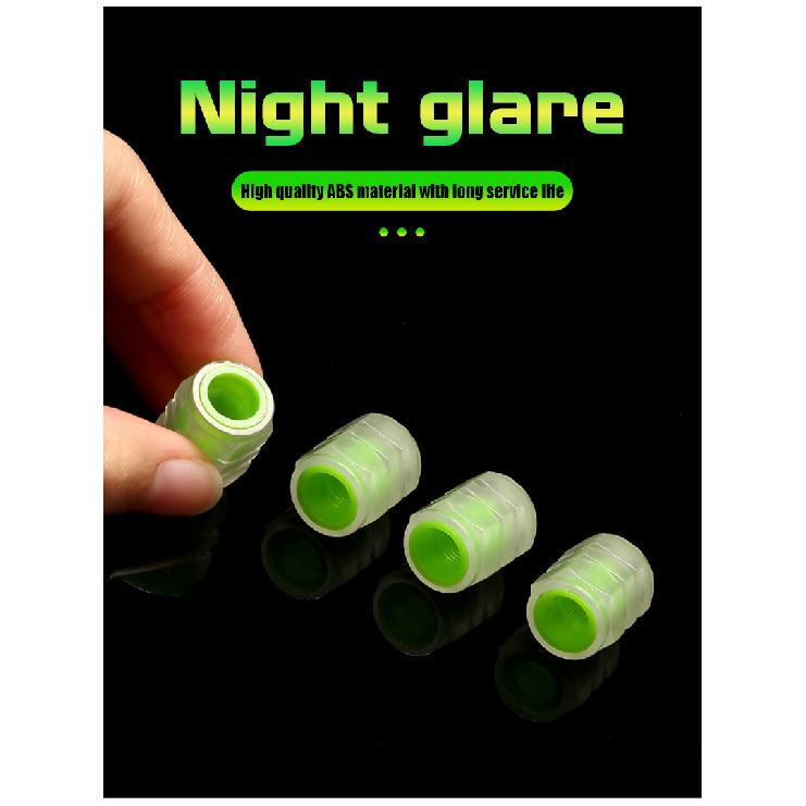 4Pcs Luminous Car Tire Valve Caps For Citroen Berlingo Xsara Picasso Fluorescent Night Glowing Decor Wheel Tyre Valve Stem Caps Valve Stems 1