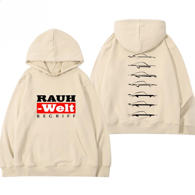 RWB Upravené auto 911 M Bílá mikina s kapucí Pánská Dámská stejného modelu 2024 Nová podzimní a zimní volnočasová volná 100 Top oblečení