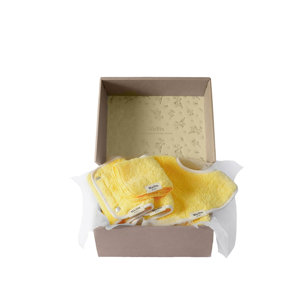

Wellis BABY Box Mimosa Baby Carrier Mommy Towel Mommy s (Small Bib, Cover, Mimosa)