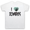 I LOVE ZOMBIES FUNNY SLOGAN HALLOWEEN COMEDY UNDEAD Unisex T-Shirt