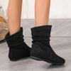 One-pedal Low-top Women's Boots Fashionable and Casual Stacking Ultra-low Elastic Women's Boots