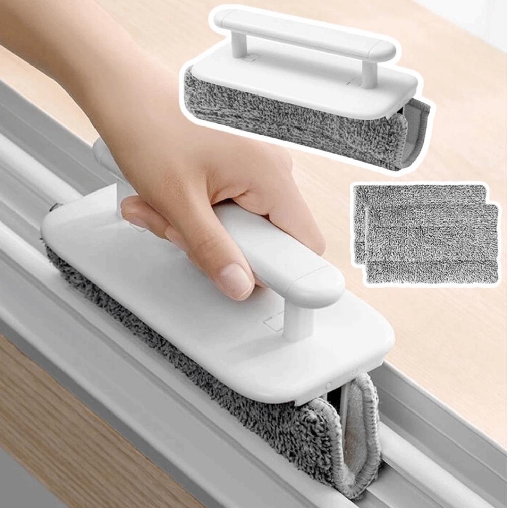 Detachable Window Washing Brush Ergonomic Handle Window Groove Cleaning Tool Kitchen Surfaces