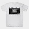 Herren Schwarzes Print-T-Shirt American Beauty - Filmaufnahme No-Cut Transferpapier Druck Baumwoll-T-Shirt