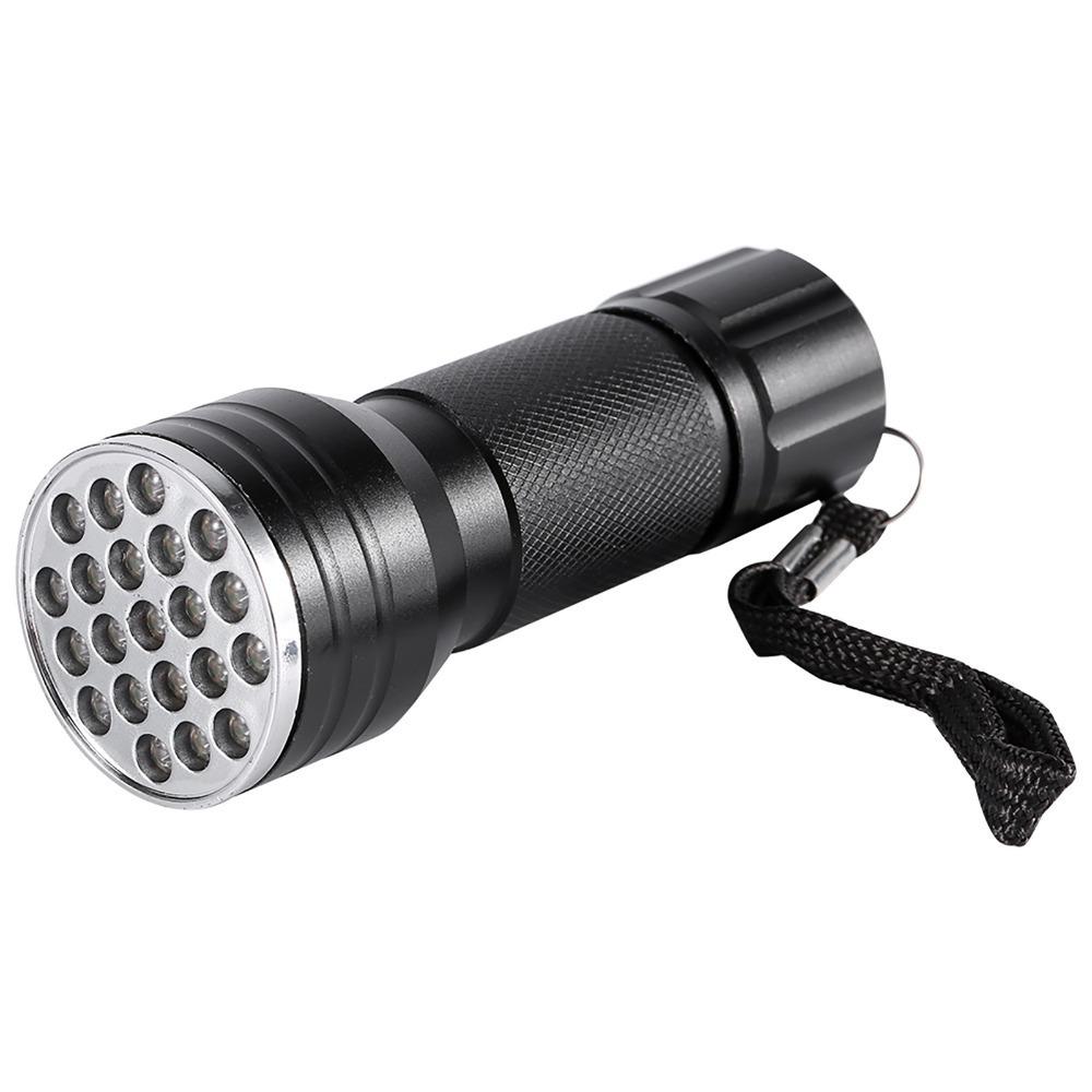 

395 NM LED Flashlight Aluminum Alloy Ultraviolet Detector Durable UV Flashlight Camping Outdoors чорний