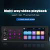 Autoradio-Receiver 4*60W Single-DIN Bunte Lichter MP5-Player mit 4.1-Zoll Touchscreen BT 5.0 FM-Transmitter