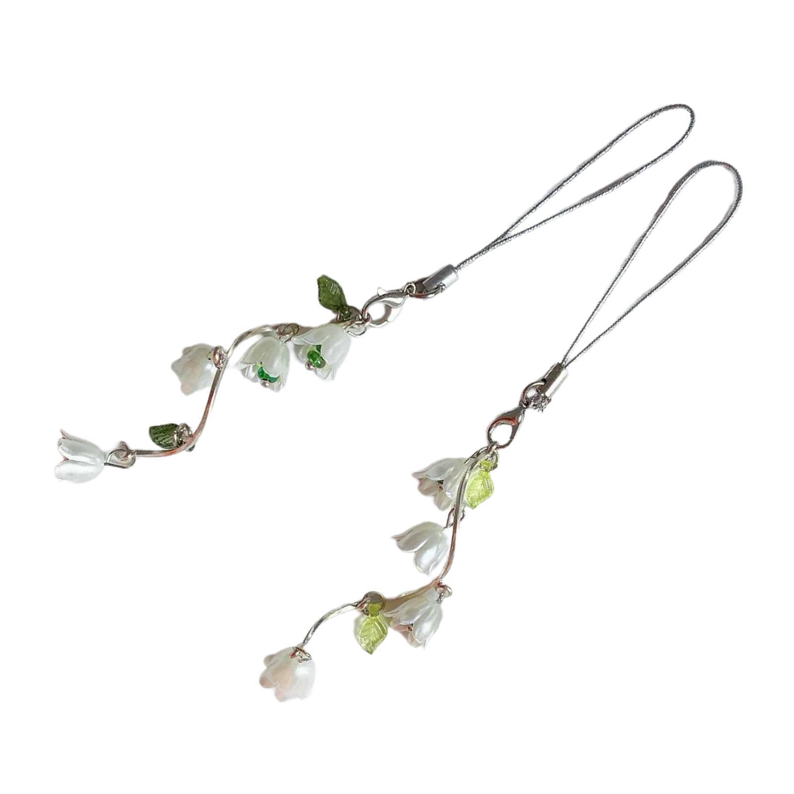 

Элегантный брелок-шарм в виде виноградной лозы, стильный ремешок для телефона, аксессуар для сумочки, прочный акриловый сплав, разные цвета для ежедневного использования 1