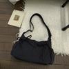 Korean-Style Plaid Lazy Shoulder Bag New Pleated Women'S Single Shoulder Tote Bag Adjustable Shoulder Strap Crossbody Bag Pleated Design