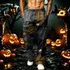 Men's Loose Fit Joggers with Pockets Halloween Printed Sweatpants for Casual Workout