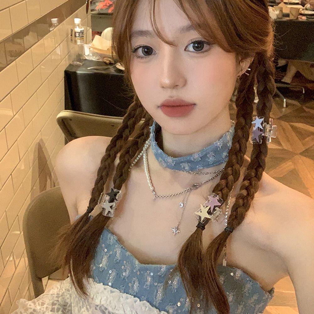 

Для женщин аксессуары для волос корейский стиль краб клип женские заколки для волос звезда пентаграмма волос коготь