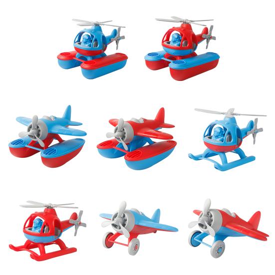 Propeller Airplane Model Kids Educational Helicopter Model Glider Aircraft Water Plane Toddlers Boys Girls Indoor Outdoor Beach Plane Toy