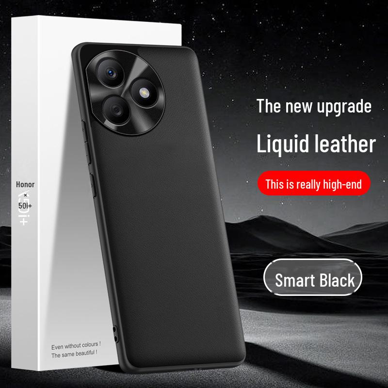 Protective Liquid Leather Case for Honor X50i+ with Anti-fall & Anti-fouling Properties. One-piece Design for Easy Shipping.