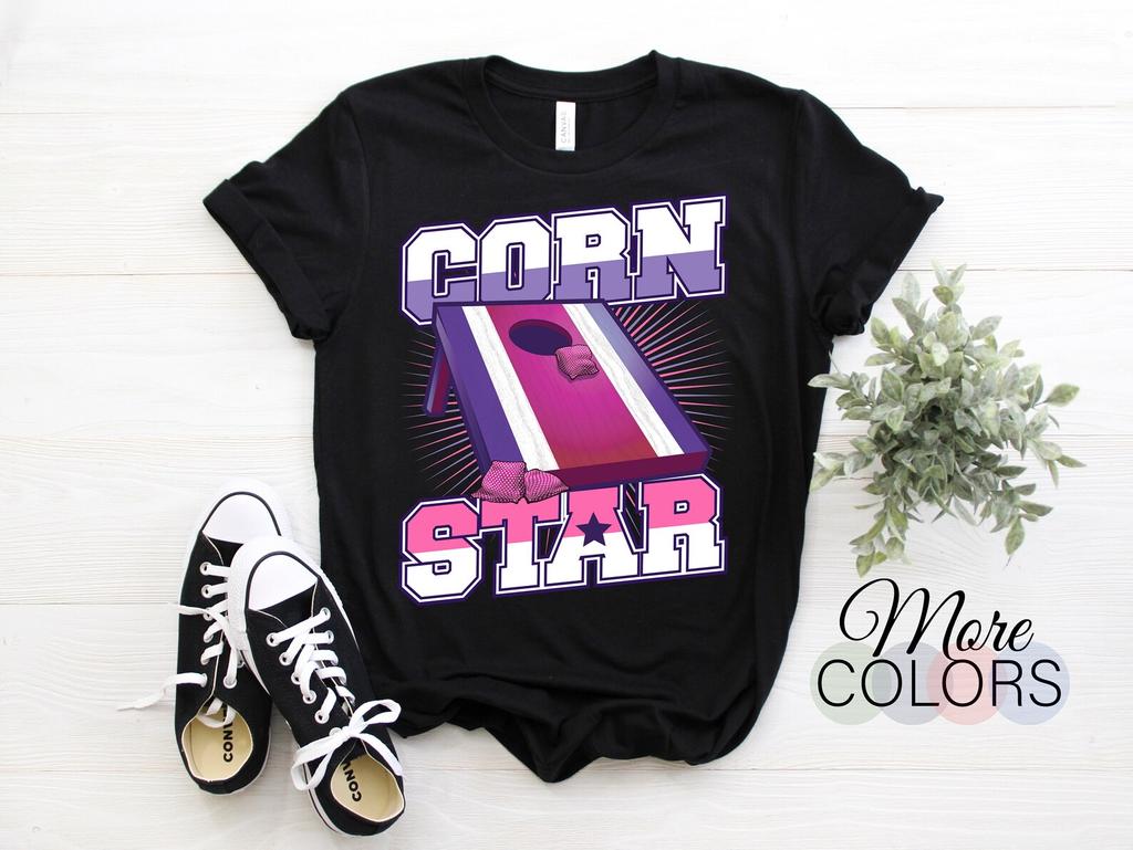 Cornhole Vintage Funny Corn Hole Game Player Cornholer T-Shirt, Champion Gift Birthday Custom, Bean Bag Toss Tournat, Board And Beanbags,