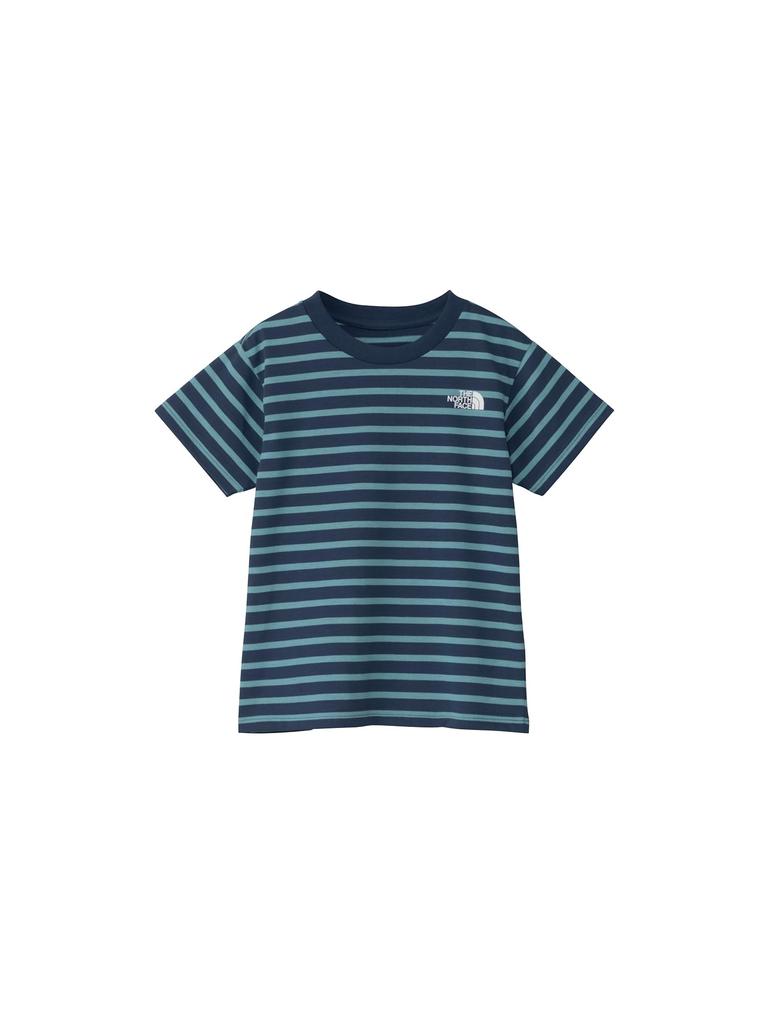 The North Face Short Sleeve Field Border Mountain Size 100 T-Shirt, S/S Tee, Blue,