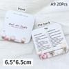 20Pcs Nail Display Cardboard Simple Style Fake Nails Card For Press On Nails Photograph Props Nail Salon
