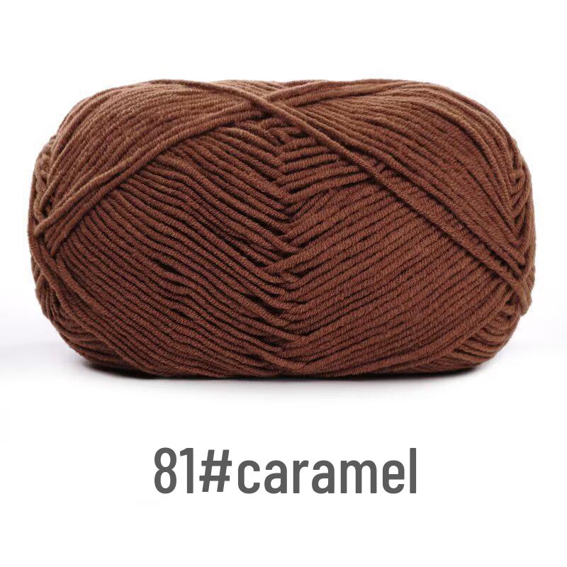 Su He 4-Strand Milk Cotton Combed Yarn for Hand-Knitting Baby Sweaters