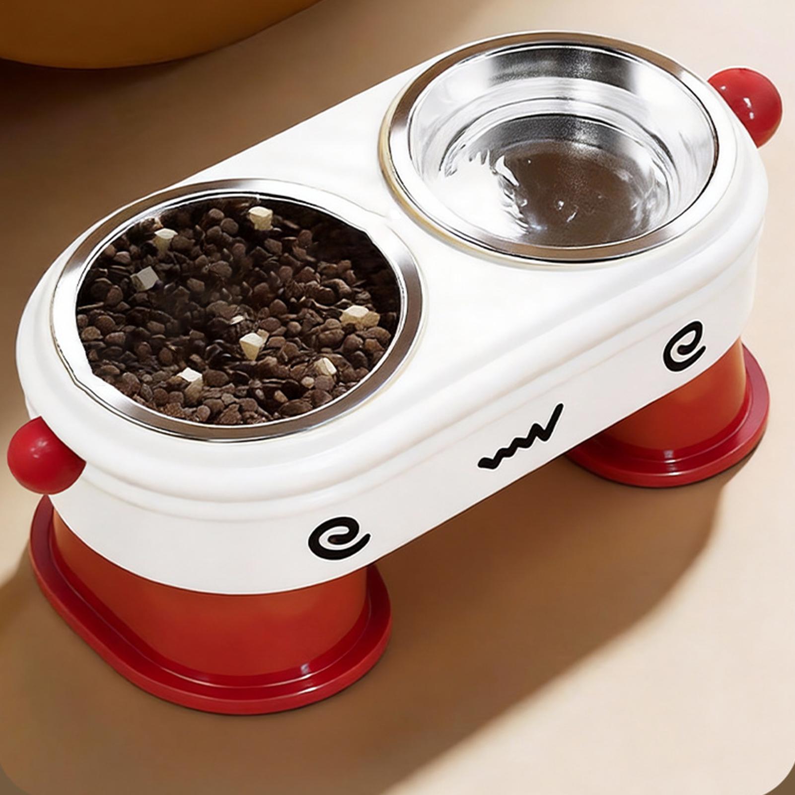 

Elevated Dog Bowls 2-in-1 Anti-Slip Tilted Feeder Dish Dog Food Bowls Elevated For Puppy Feeding Cats Kitten Small Pets Indoor China Mainland