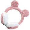 Girls Earmuff Plush Headband for Winter Comfort Pink