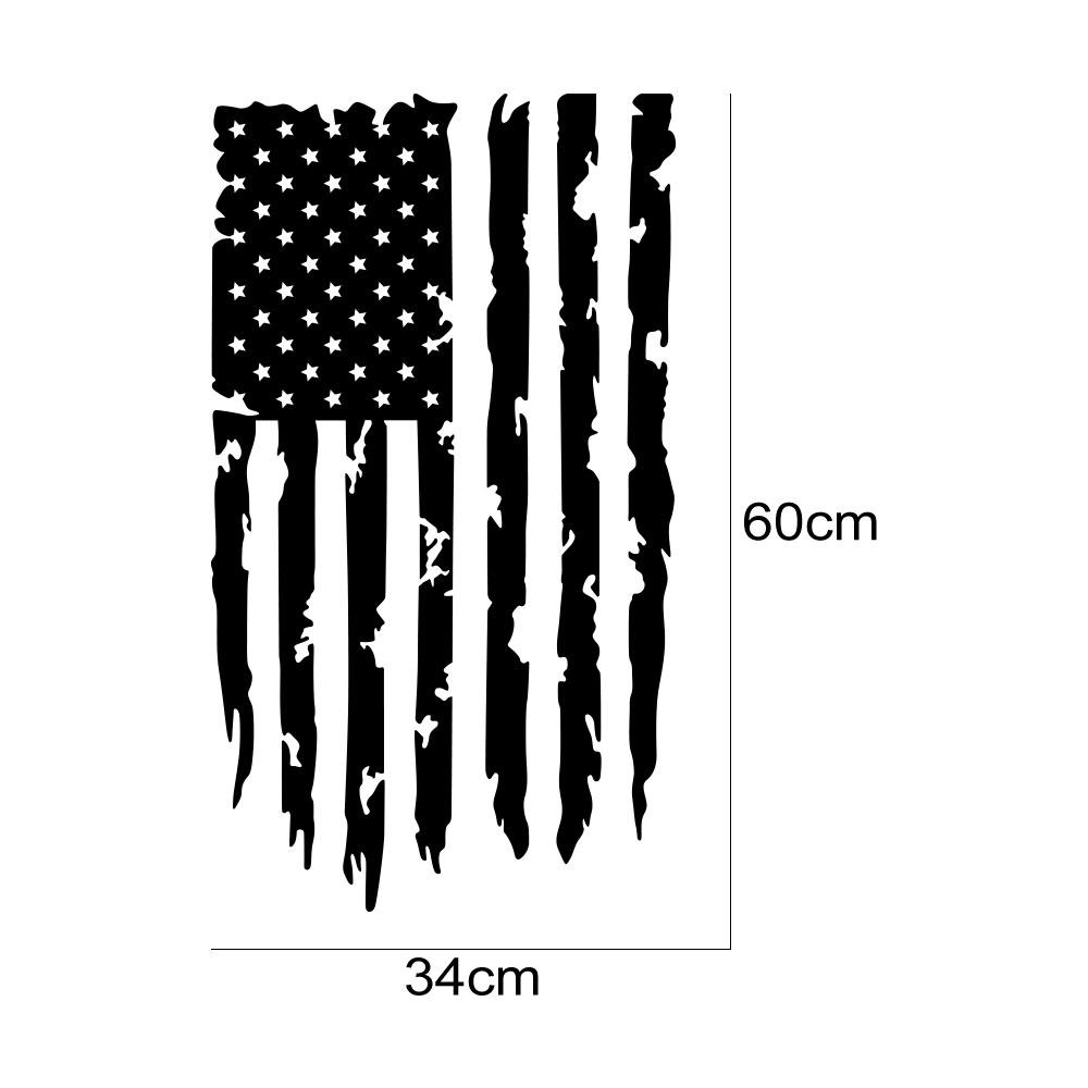 Car Sticker USA Flag Decor Decal For Dodge RAM Toyota Hilux Tacoma Jeep Gladiator Isuzu Dmax Ford F150 Auto Tuning