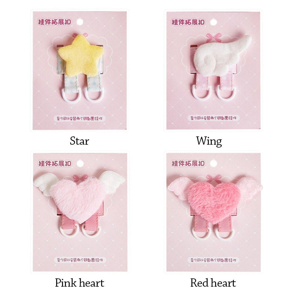 Extension Buckle D-Type Star Heart Wing Accessories Display Buckle Multicolor Pendant Display Bag Decoration Buckle
