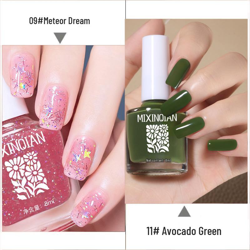 Cherry Champagne Bling Nail Polish - Non-Toxic, Quick-Dry, Long-Lasting, Non-Fading Formula for Fingernails and Toenails.