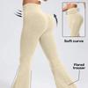 Women's High-Waist Bell Bottom Pants Sporty Tight Fit Comfortable Elastic Design Ideal for Exercise And Daily Wear