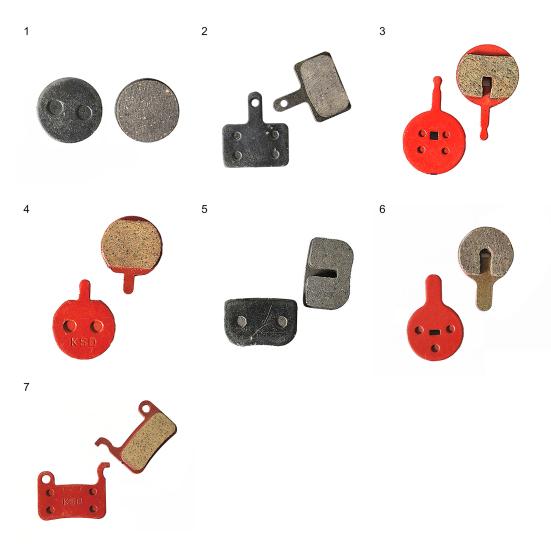 1 Pair Bicycle Brake Pad Compact No Noise Semi-metal Detachable Brake Disc Pad for MTB Road Bike