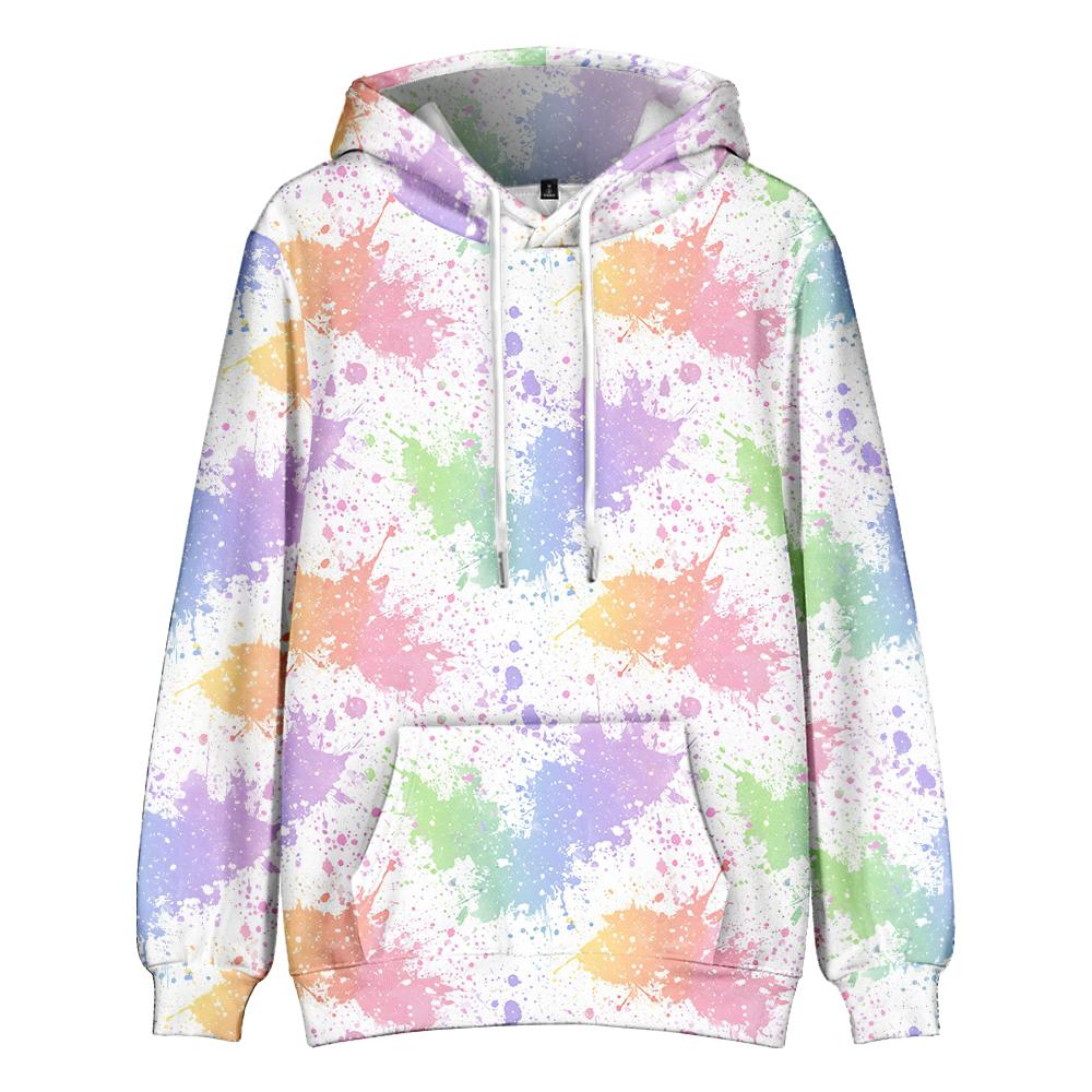 Tie Dye Hoodie Women Unisex Trippy Psychedelic Swirl Pattern Pullover Soft Streetwear Hooded Sweatshirt with Pocket for Festival