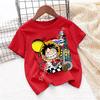 Cartoon Anime One Pieces Tshirt Kids Clothes Boys Absorb Sweat Breathable TShirt Children Girls Tees Summer Teen Clothes