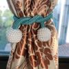 1/4PCS Pearl Magnetic Curtain Clip Curtain Holders Tie Back Buckle Clips Hanging Ball Buckle Tie Back Curtain Decor Accessories