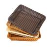 Woven Pattern Kitchen Storage Basket Multicolor Bread Fruit Tray Organization Box  Home Shop Hotel