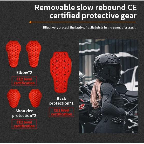 Women's Motorcycle Armor Full Body Summer Motorbike Skiing Protective Jackets Lady Motocross Racing padded clothes CE Approved