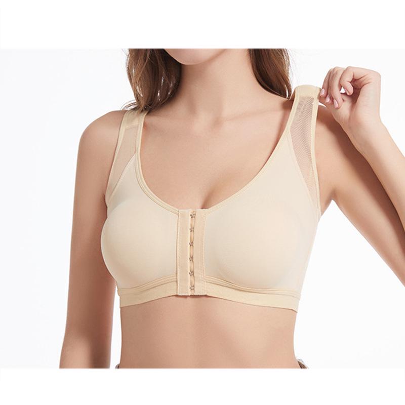 

Спортивний бюстгальтер із застібкою спереду - Без кісточок, Великий розмір, Підтримка після операції для жінок (Європейський та американський) 5XL