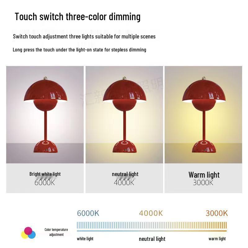 High-End LED Flower Bud Table Lamp for Bedroom & Living Room - Ideal for Wedding Gifts & Ambiance