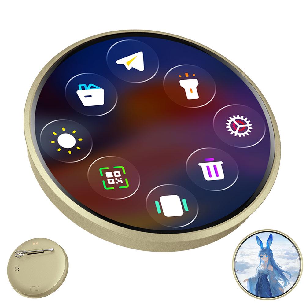 

For E-Badge Smart Digital Badge Pin Anime Cartoon Portable HD Dynamic Display Wearable Gadget For Students Fans Cosplay