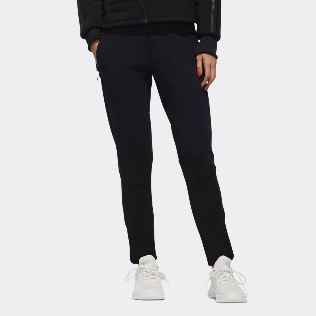 Adidas Neo Solid Color Casual Comfortable Warm Sports Long Pants Women Bottoms Black DZ7687