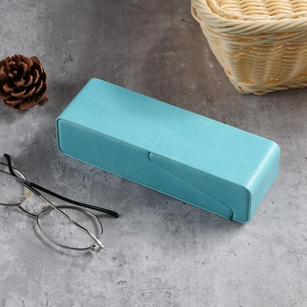 Квадратный кейс для хранения очков из ПУ-кожи, держатель для солнцезащитных очков, чехол для хранения очков, мобильный телефон мятный зеленый