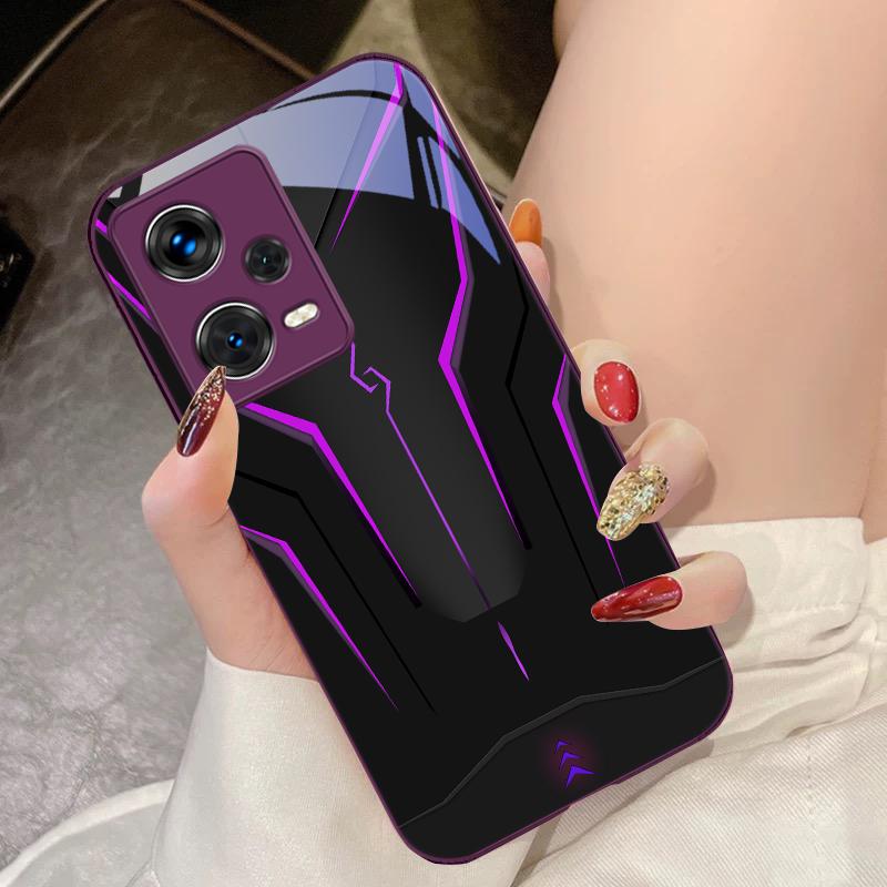 

Крутий Мех Білий Для Xiaomi 14 Ultra 13 Lite Redmi Note 13 11 Pro 12 Plus Poco X6 3 Pro F4 6 GT Загартоване Скло Чохол для Телефона For Xiaomi Poco F6