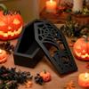 Resin Casting Molds Halloween Coffins Lampshade Silicone Mold, DIY Hollow Ghost Spider Bat Food Grade Crafts Gypsum Cement Epoxy Mold Handmade