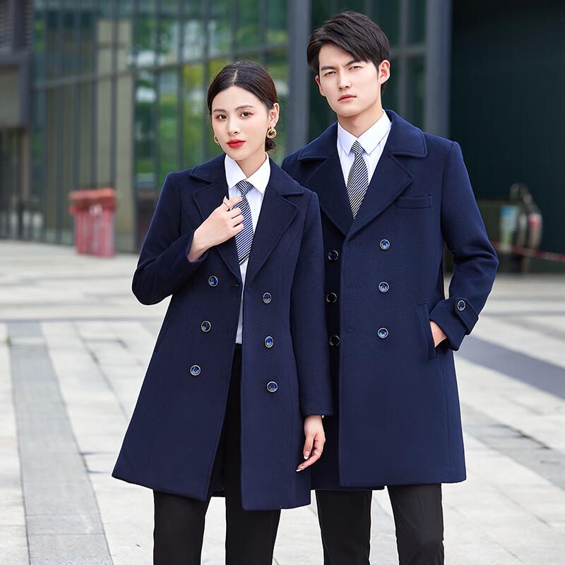 Trueman Unisex Professional Wool Blend Overcoat