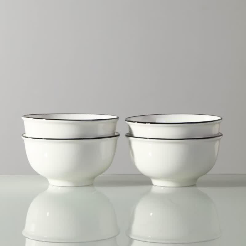 Nordic Style Underglaze Ceramic Rice Bowls