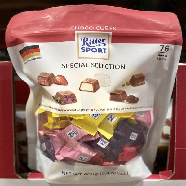 Costco Ritter Sport Choco Cube 608g 76pcs One thing