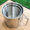 Water Mug Cup with Foldable Handle 220/330/500ml Camping Hiking Mug Beer-Cup