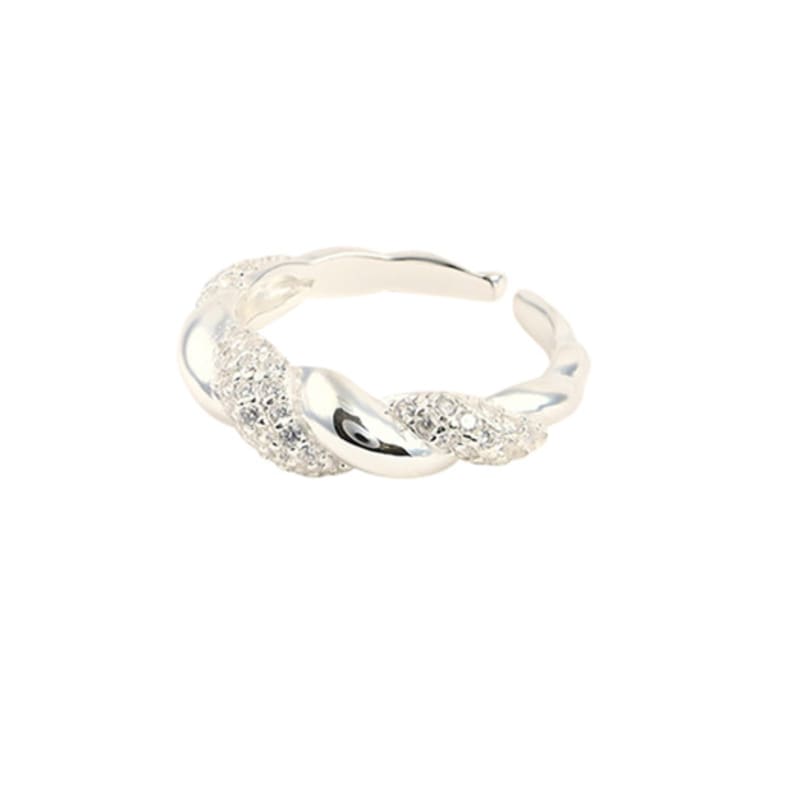 LAYERMOOD 24 Cubic Twist Ring-silver925